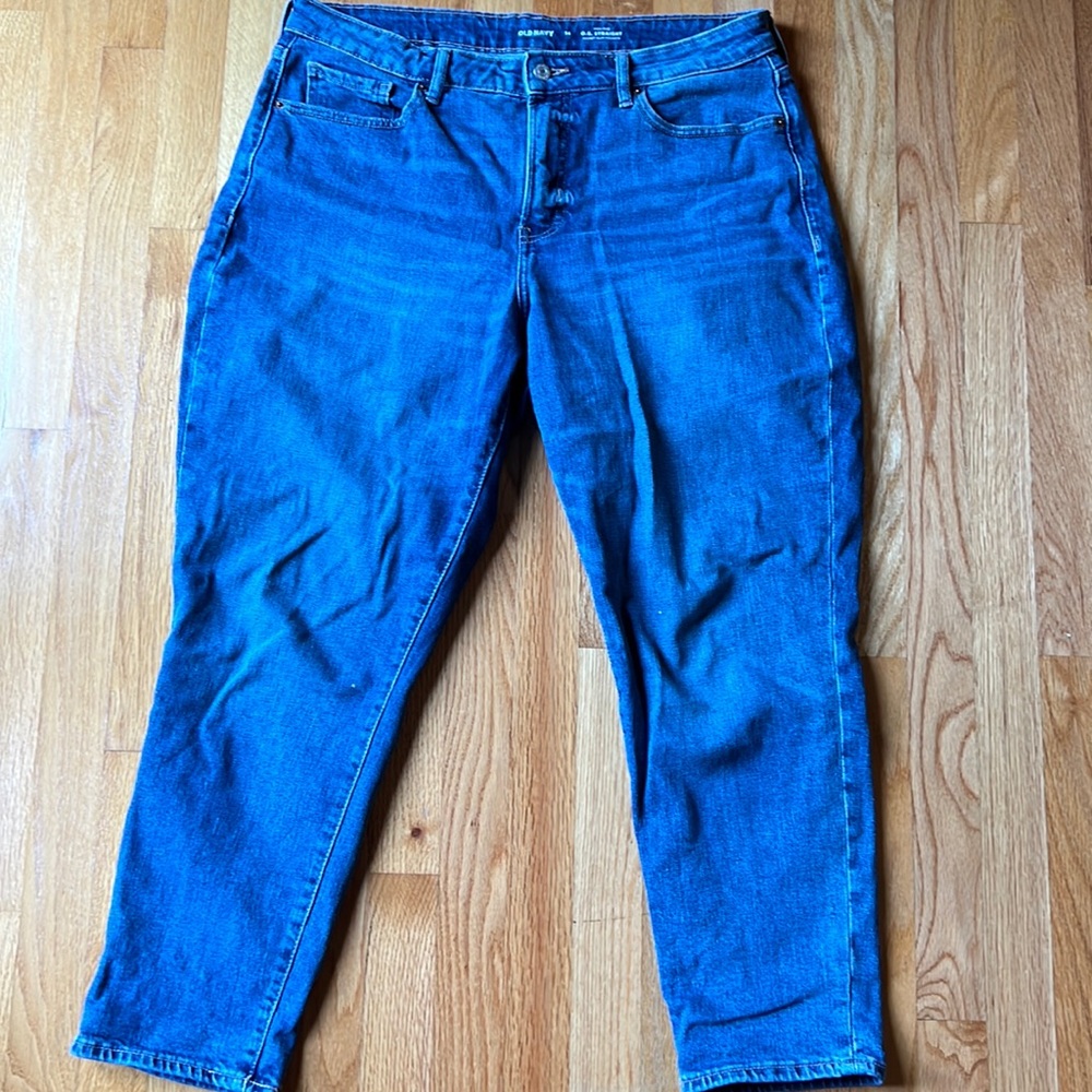 O.G. Straight leg - Old Navy. Gently worn. Dark denim.